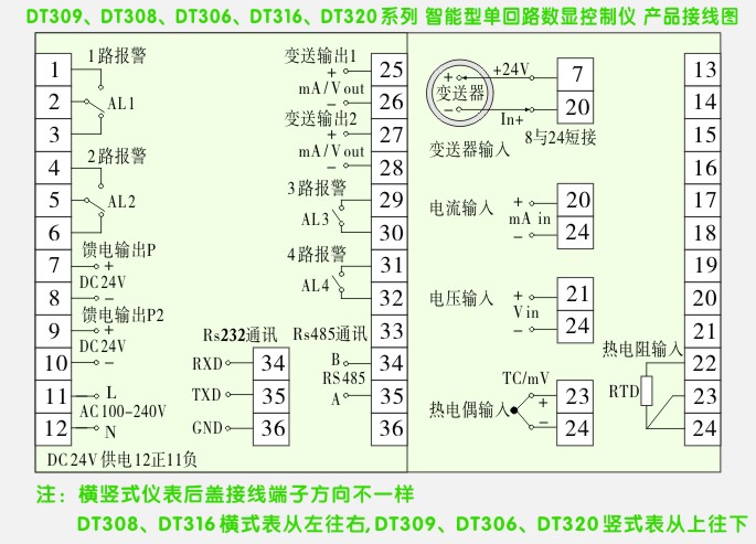 簡(jiǎn)易型數(shù)字控制儀接線圖 簡(jiǎn)易型數(shù)字控制儀接線圖