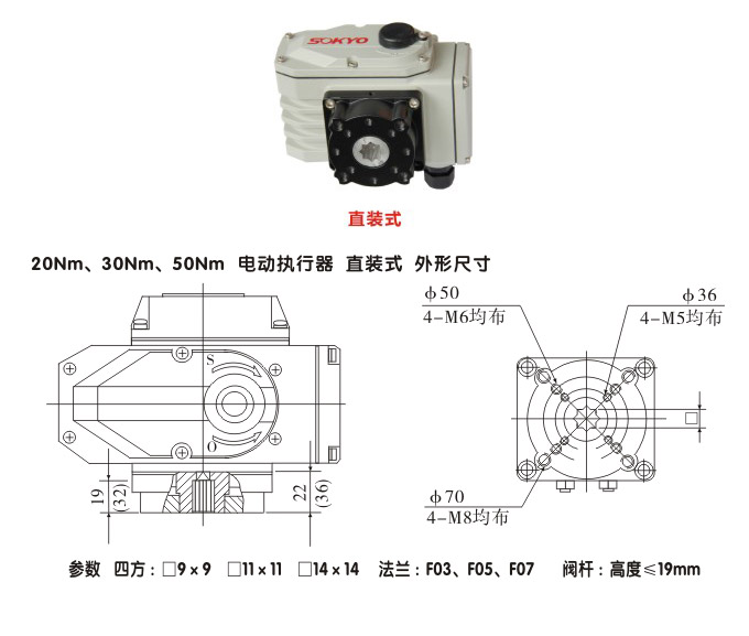 智能電動執(zhí)行器,YTDZ-RS50智能電動執(zhí)行機構(gòu)結(jié)構(gòu)圖,直裝式