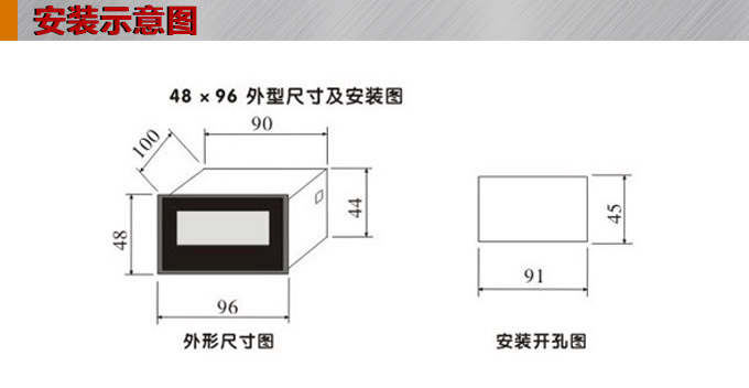 數(shù)字電流表,DK3直流電流表,電流表安裝示意圖