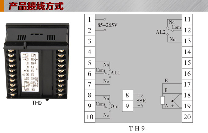 溫控器,TH9經(jīng)濟(jì)型溫度控制器,溫控表接線方式