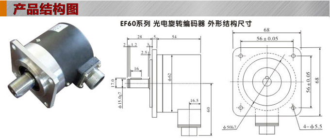 光電旋轉(zhuǎn)編碼器,EF60光電編碼器,編碼器,旋轉(zhuǎn)編碼器結(jié)構(gòu)圖