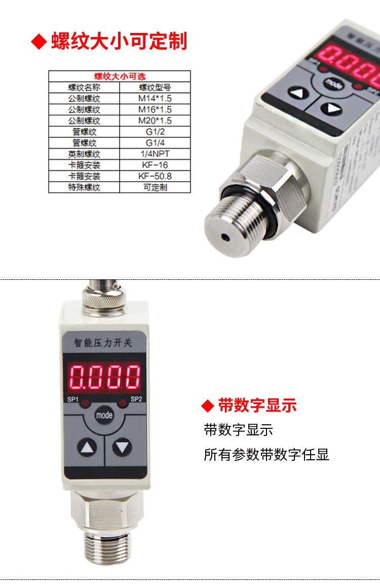 壓力開關(guān),PG1300K數(shù)字式壓力開關(guān)細(xì)節(jié)圖2